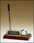 Golf clock and pen set