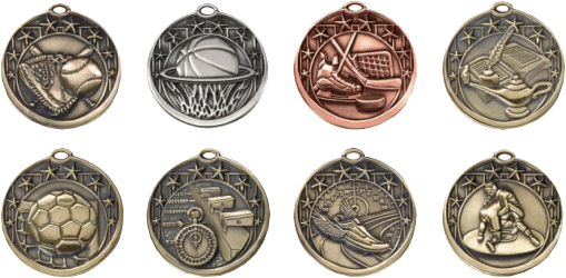 MS700 Series Star Medals (2" Dia.)