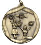 MS605AG Cheerleader Medal (2" Dia.)