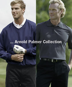 Click here to view "Arnold Palmer Collection" sportswear.