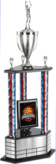 3-Post Perpetual Trophy. Click here for larger image.