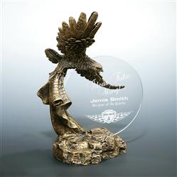 3850 Stonecast & Acrylic Eagle Trophy