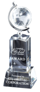 CRY191 Crystal Globe Award - click to view larger image