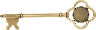 GAM-L-909-28 Bronze Key. Click for larger image.