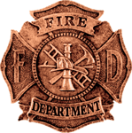GAM-PM150 Resin Fire Dept. Plaque Mount. Click pic for larger image.