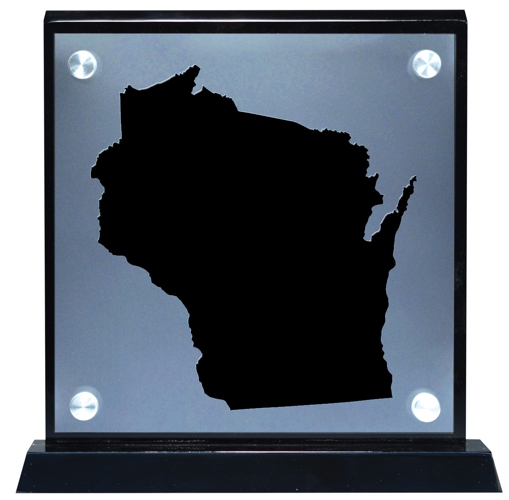 GAM-STATE-WI State-shaped acrylic award