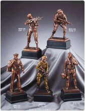 Military Resin Sculptures. Click pic for larger image.