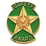 Safety Award Star Pin.  Click pic for larger image.