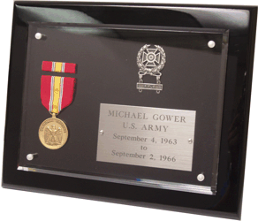 Example - Custom Military Plaque - click pic for larger image.