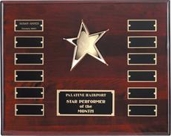 4517.9 piano-finish rosewood Star Perpetual Plaque