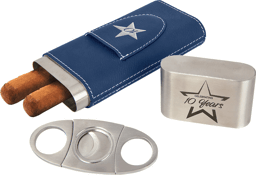 SDJ-GFT1007 Laserable Leatherette Cigar Case