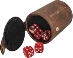 SDJ-GFT1022 Laserable Leatherette Dice Cup