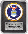 SDJ-HER221 Stainless Steel, Chrome-plated U.S. Air Force Plaque