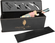 SDJ-WBX73A Laserable Leather Single Wine Box Set. Click pic for all available colors!