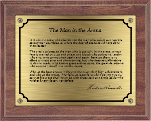 C810 "The Man in the Arena" Plaque.  Click image for more detail.
