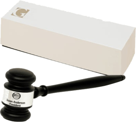 BGMM Ebony Gavel - Click pic for larger image