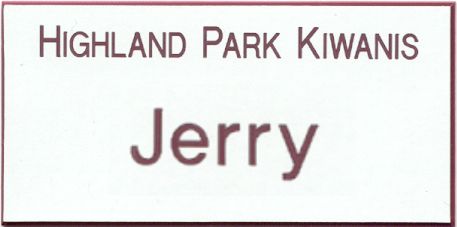 1½ x 3 Engraved 2-Line Name Badge